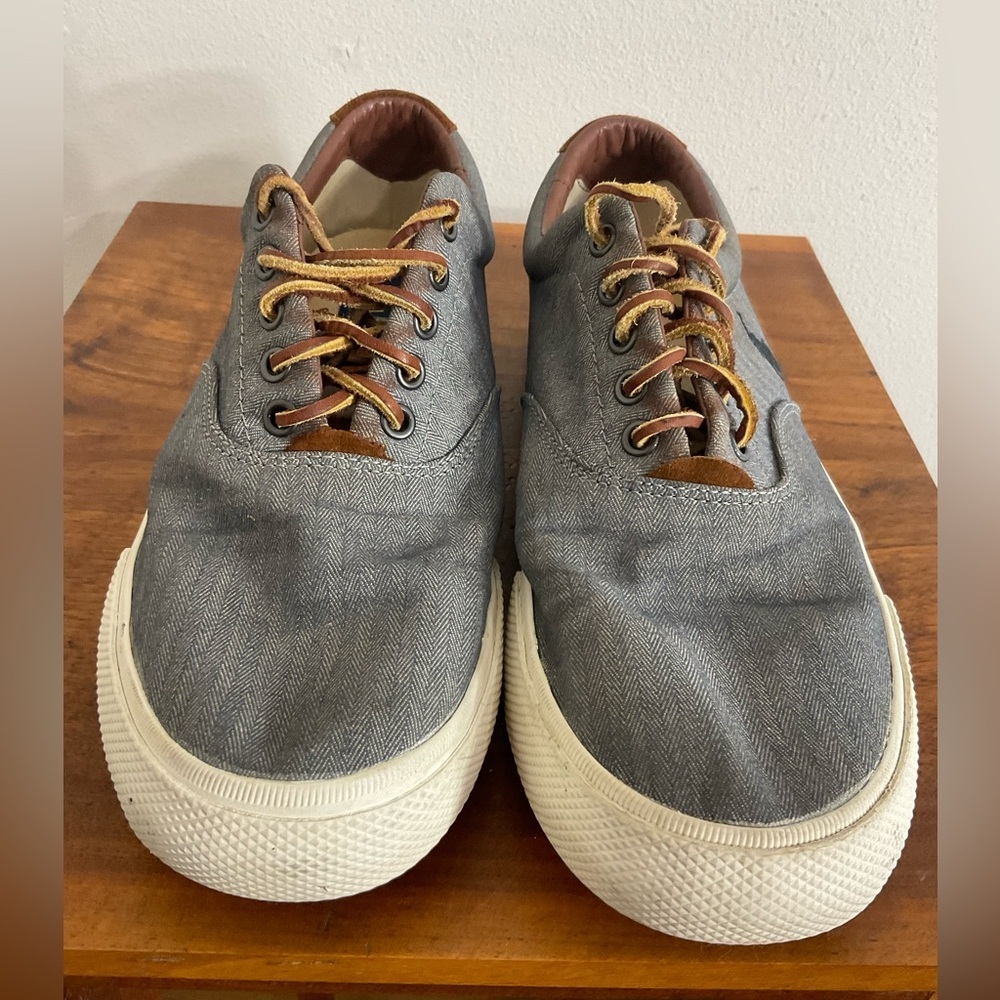 Polo Ralph Lauren Shoes Mens 10.5 D Vaughn Classic Sneakers Gray Lace Up Casual